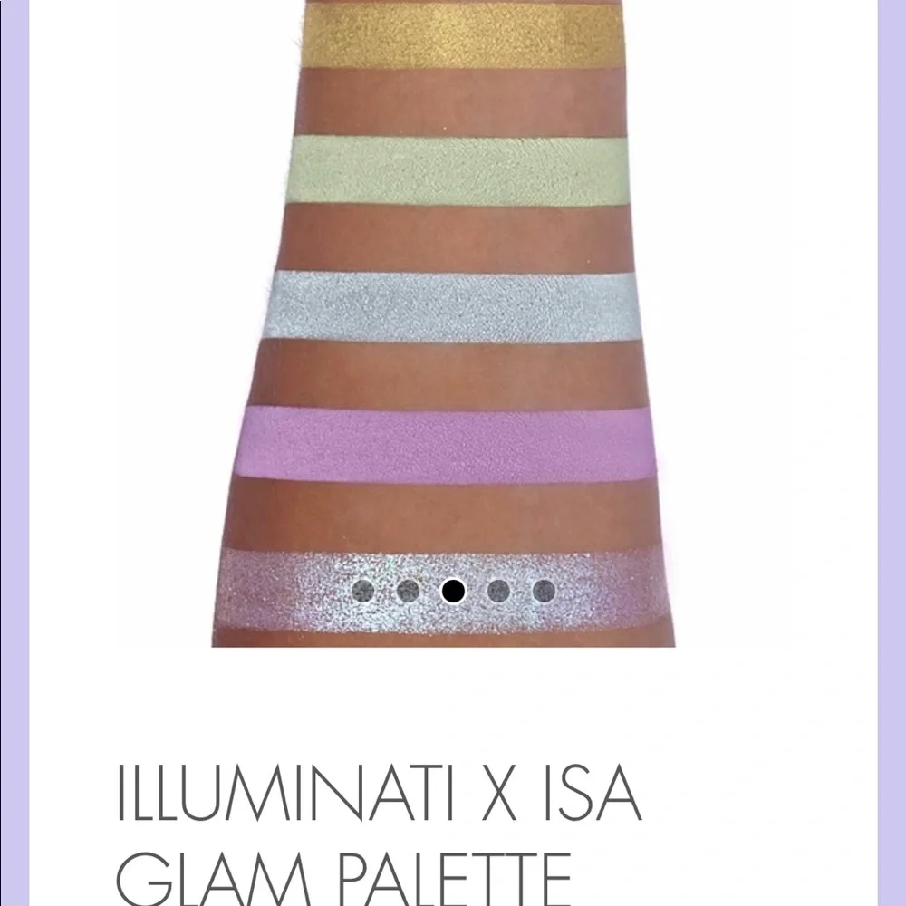 ILLUMINATI X ISA GLAM Eyeshadow PALETTE $48 NIB